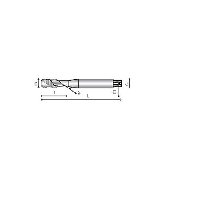 Vendita online Maschi a macchina HSS+5%Co fori ciechi art.M512